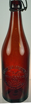 AMERICAN BREWING COMPANY EMBOSSED BEER BOTTLE