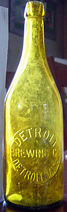 DETROIT BREWING COMPANY EMBOSSED BEER BOTTLE