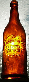 THE EKHARDT & BECKER BREWING COMPANY EMBOSSED BEER BOTTLE