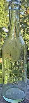 THE EKHARDT & BECKER BREWING COMPANY EMBOSSED BEER BOTTLE