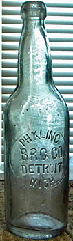 PH. KLING BREWING COMPANY EMBOSSED BEER BOTTLE