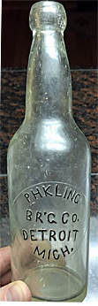 PH. KLING BREWING COMPANY EMBOSSED BEER BOTTLE