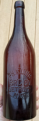 PH. KLING BREWING COMPANY EMBOSSED BEER BOTTLE