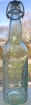 THE STROH BREWERY COMPANY EMBOSSED BEER BOTTLE