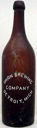 UNION BREWING COMPANY EMBOSSED BEER BOTTLE