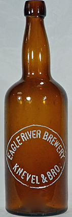 EAGLE RIVER BREWERY EMBOSSED BEER BOTTLE