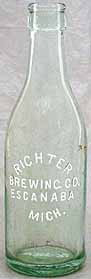 RICHTER BREWING COMPANY EMBOSSED BEER BOTTLE