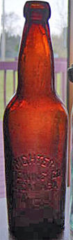 RICHTER BREWING COMPANY EMBOSSED BEER BOTTLE