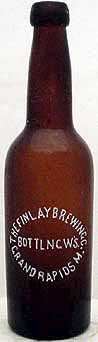 THE FINLAY BREWING COMPANY EMBOSSED BEER BOTTLE