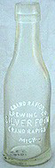 GRAND RAPIDS BREWING COMPANY EMBOSSED BEER BOTTLE