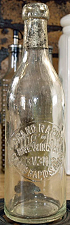 GRAND RAPIDS BREWING COMPANY EMBOSSED BEER BOTTLE