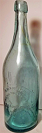 PETER WEIRICH MICHIGAN BREWERY EMBOSSED BEER BOTTLE