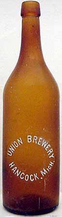 UNION BREWERY EMBOSSED BEER BOTTLE