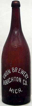 UNION BREWERY EMBOSSED BEER BOTTLE