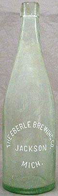 THE EBERLE BREWING COMPANY EMBOSSED BEER BOTTLE