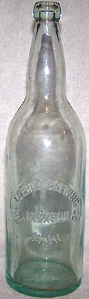 THE EBERLE BREWING COMPANY EMBOSSED BEER BOTTLE