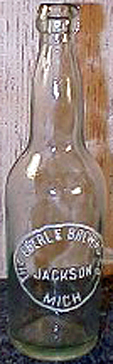 THE EBERLE BREWING COMPANY EMBOSSED BEER BOTTLE