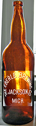 THE EBERLE BREWING COMPANY EMBOSSED BEER BOTTLE