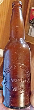 THE EBERLE BREWING COMPANY EMBOSSED BEER BOTTLE