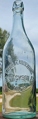 THE EBERLE BREWING COMPANY EMBOSSED BEER BOTTLE