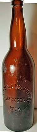 THE EBERLE BREWING COMPANY EMBOSSED BEER BOTTLE