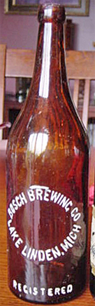 BOSCH BREWING COMPANY EMBOSSED BEER BOTTLE