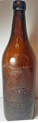 BOSCH BREWING COMPANY EMBOSSED BEER BOTTLE