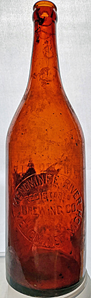 MENOMINEE RIVER BREWING COMPANY EMBOSSED BEER BOTTLE