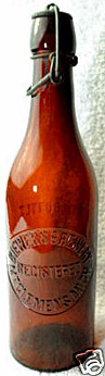 BIEWER'S BREWERY EMBOSSED BEER BOTTLE