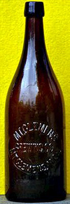 MT. CLEMENS BREWING COMPANY EMBOSSED BEER BOTTLE