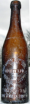 PORT HURON BREWING COMPANY EMBOSSED BEER BOTTLE