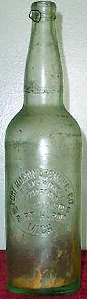 PORT HURON BREWING COMPANY EMBOSSED BEER BOTTLE