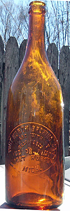 PORT HURON BREWING COMPANY EMBOSSED BEER BOTTLE