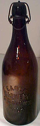 EAGLE BREWERY EMBOSSED BEER BOTTLE