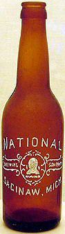 NATIONAL BREWING COMPANY EMBOSSED BEER BOTTLE