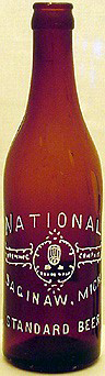 NATIONAL BREWING COMPANY EMBOSSED BEER BOTTLE