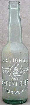 NATIONAL BREWING COMPANY EMBOSSED BEER BOTTLE