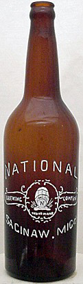 NATIONAL BREWING COMPANY EMBOSSED BEER BOTTLE