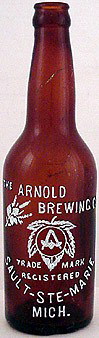 ARNOLD BREWING COMPANY EMBOSSED BEER BOTTLE