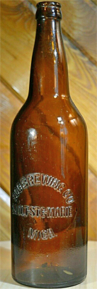 SOO BREWING COMPANY EMBOSSED BEER BOTTLE