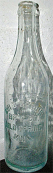 COLD SPRING BREWING COMPANY EMBOSSED BEER BOTTLE