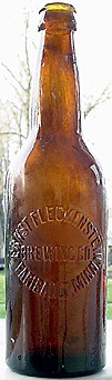 ERNST FLECKENSTEIN BREWING COMPANY EMBOSSED BEER BOTTLE