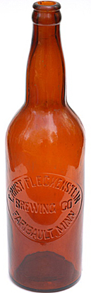 ERNST FLECKENSTEIN BREWING COMPANY EMBOSSED BEER BOTTLE