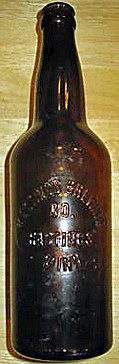 HASTINGS BREWING COMPANY EMBOSSED BEER BOTTLE