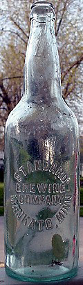 STANDARD BREWING COMPANY EMBOSSED BEER BOTTLE