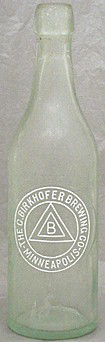 THE C. BIRKHOFER BREWING COMPANY EMBOSSED BEER BOTTLE