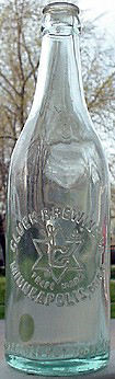 GLUEK BREWING COMPANY EMBOSSED BEER BOTTLE