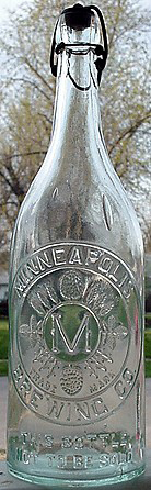 MINNEAPOLIS BREWING COMPANY EMBOSSED BEER BOTTLE