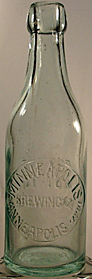 MINNEAPOLIS BREWING COMPANY EMBOSSED BEER BOTTLE