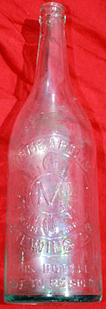 MINNEAPOLIS BREWING COMPANY EMBOSSED BEER BOTTLE